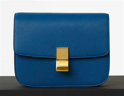 celine box light blue|Celine box bag purse.